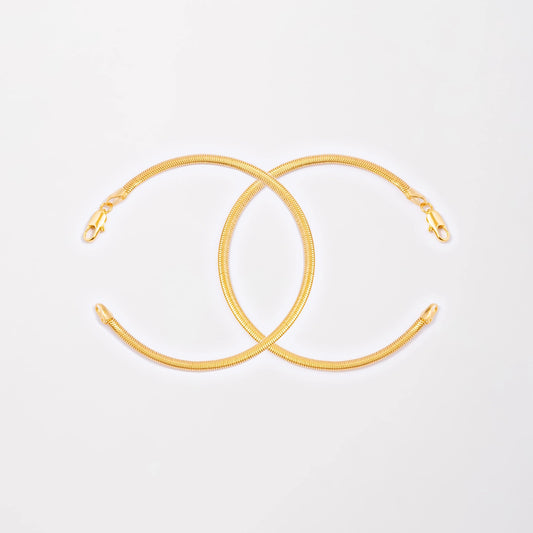 Pulseras Serpiente en Oro laminado 18k Para Pareja