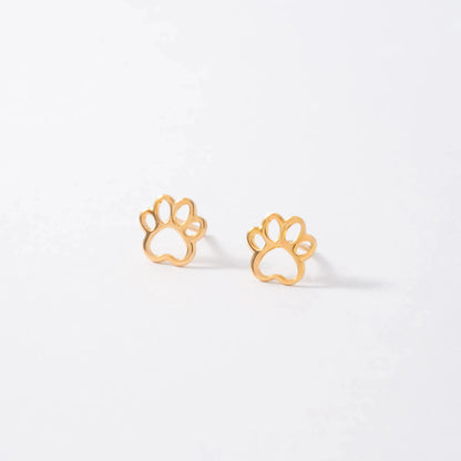 Aretes Paw en Oro laminado 18k Para Dama