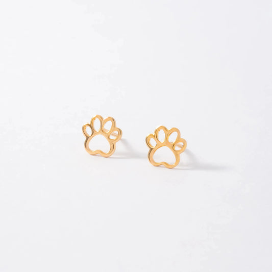 Aretes Paw en Oro laminado 18k Para Dama