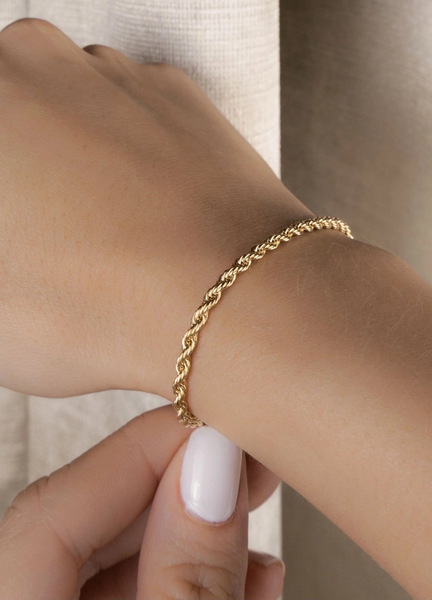 Pulsera Lazo en Oro laminado 18k