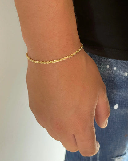 Pulsera Lazo en Oro laminado 18k