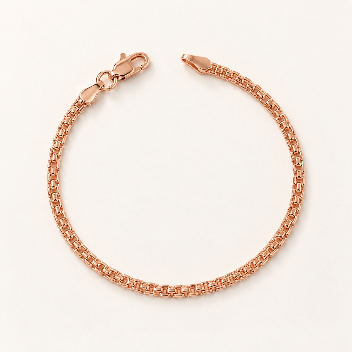 Pulseras Bismarck en Oro Rosado Laminado Para Pareja