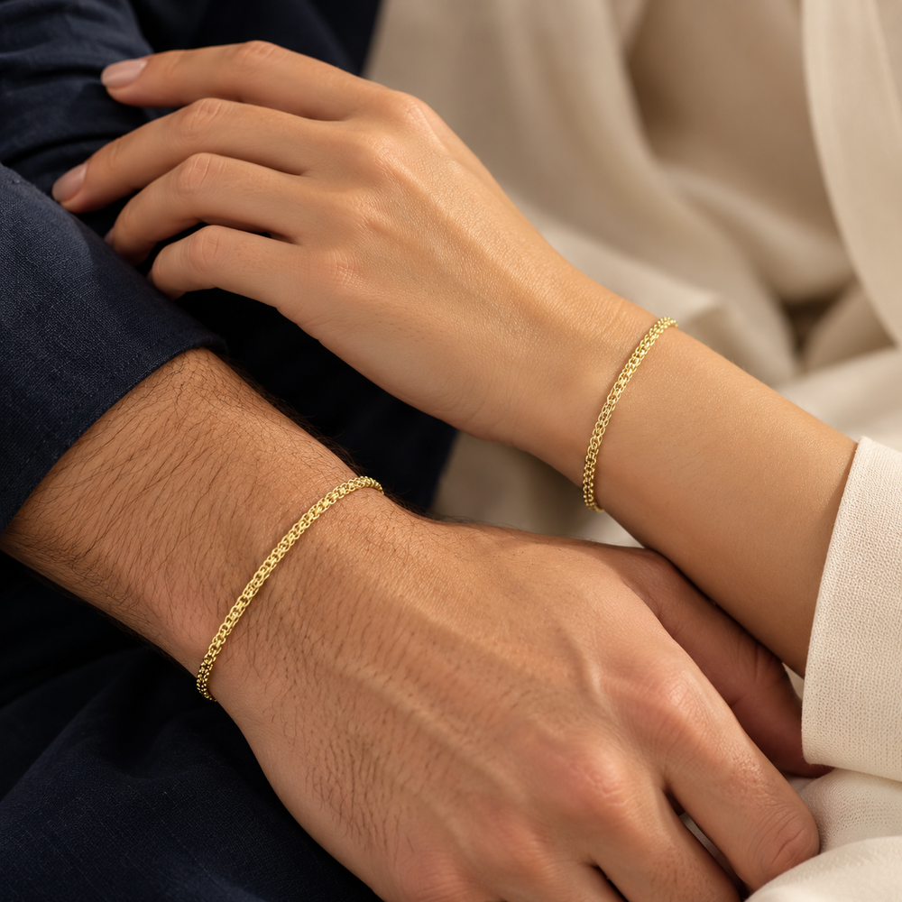 Pulsera Bismarck en Oro laminado 18k