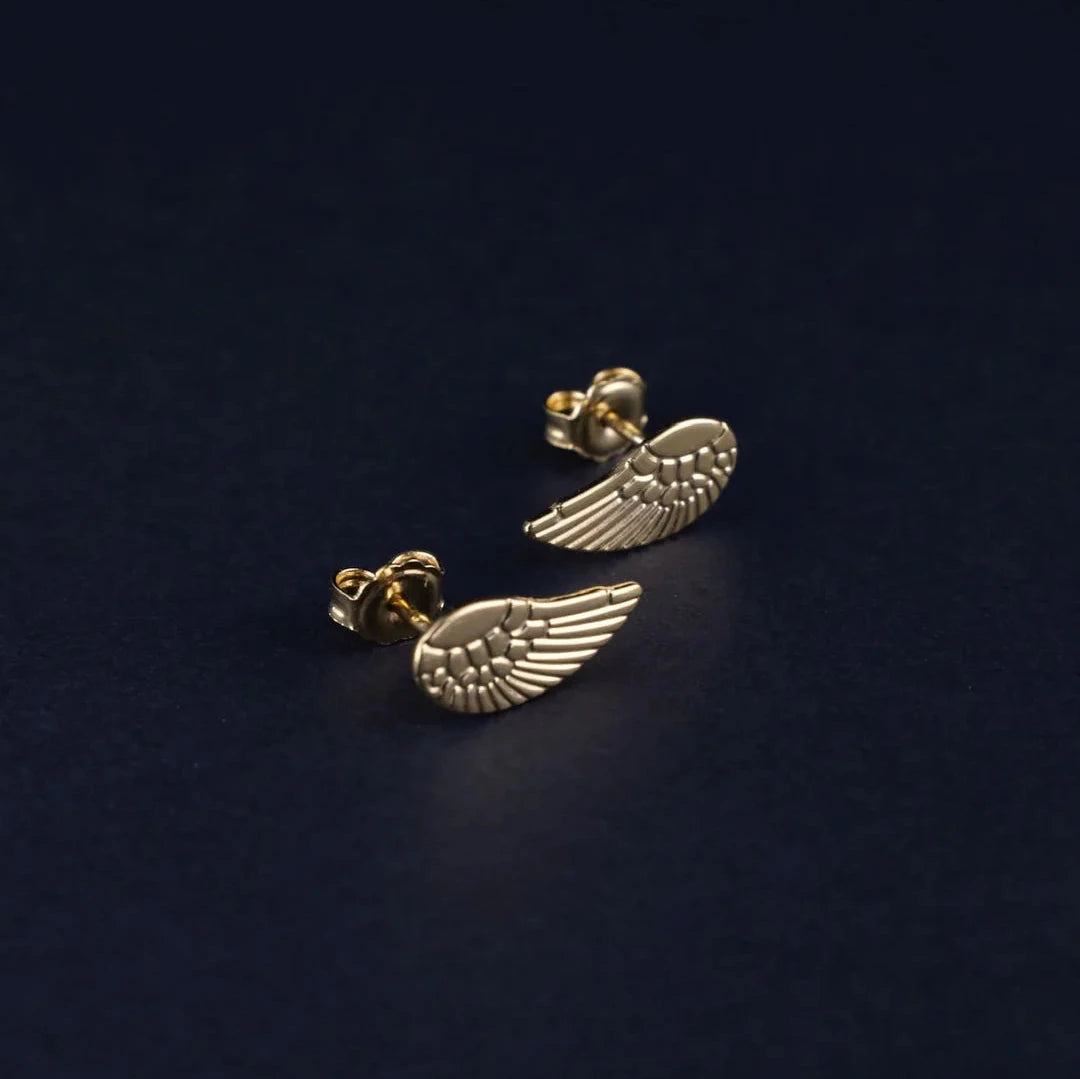 Aretes Alas en Oro laminado 18k Para Dama