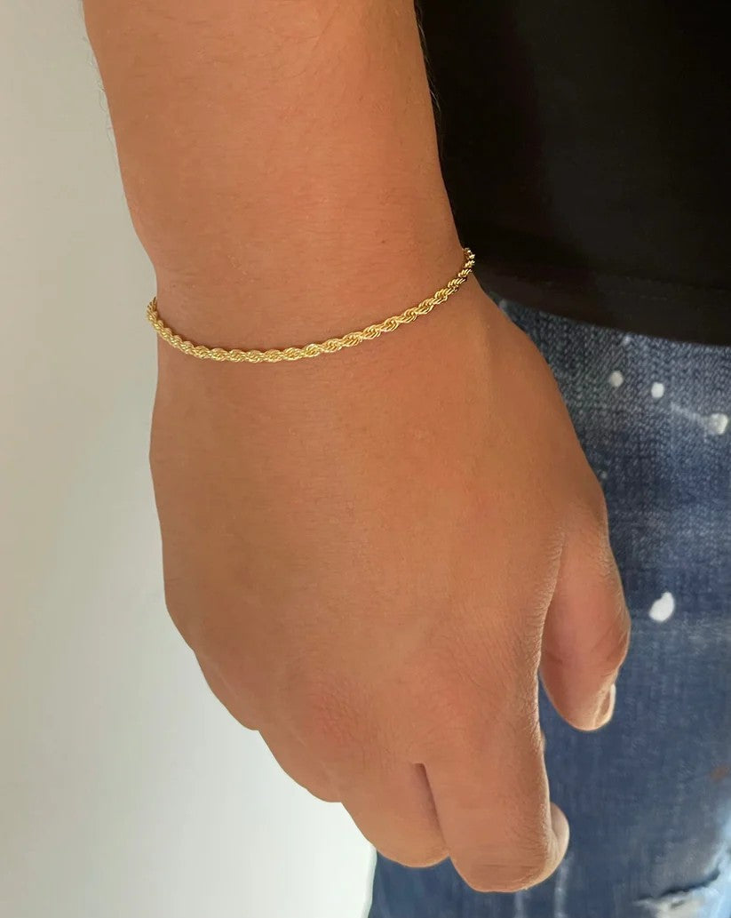 Pulseras Lazo en Oro laminado 18k Para Pareja