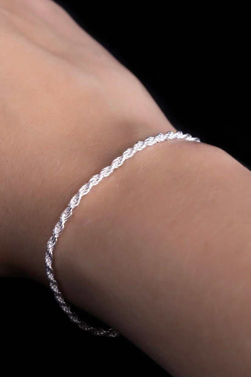 Pulseras Lazo en Plata Laminada 925 Para Pareja