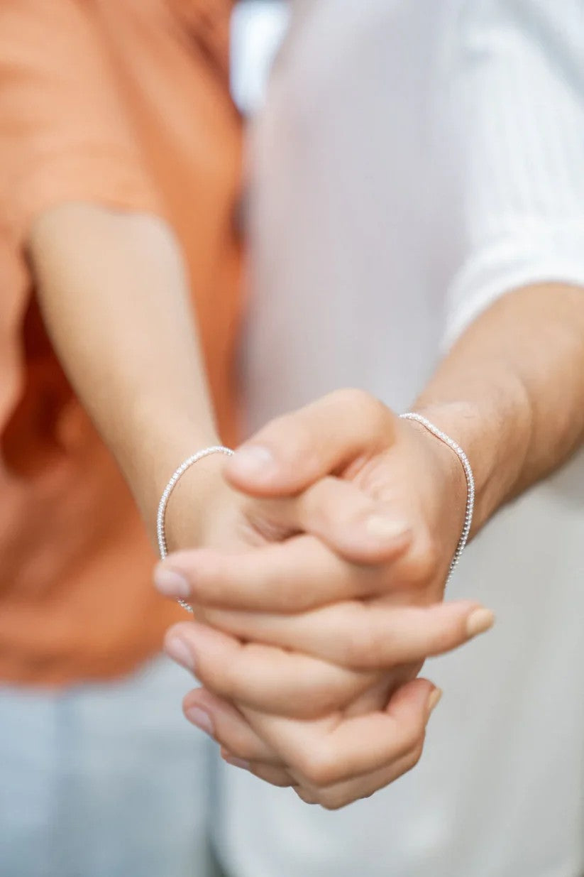 Pulseras Tenis en Plata 925 Para Pareja