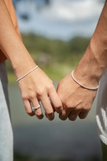 Pulseras Tenis en Plata 925 Para Pareja