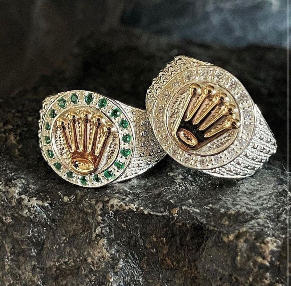 Anillo King Blanco en Plata 925 Para Caballero
