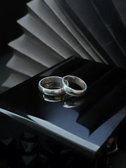 Argollas de Matrimonio Marcadas en Plata 925