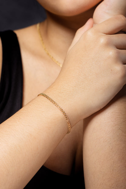 Pulsera Bismarck en Oro laminado 18k