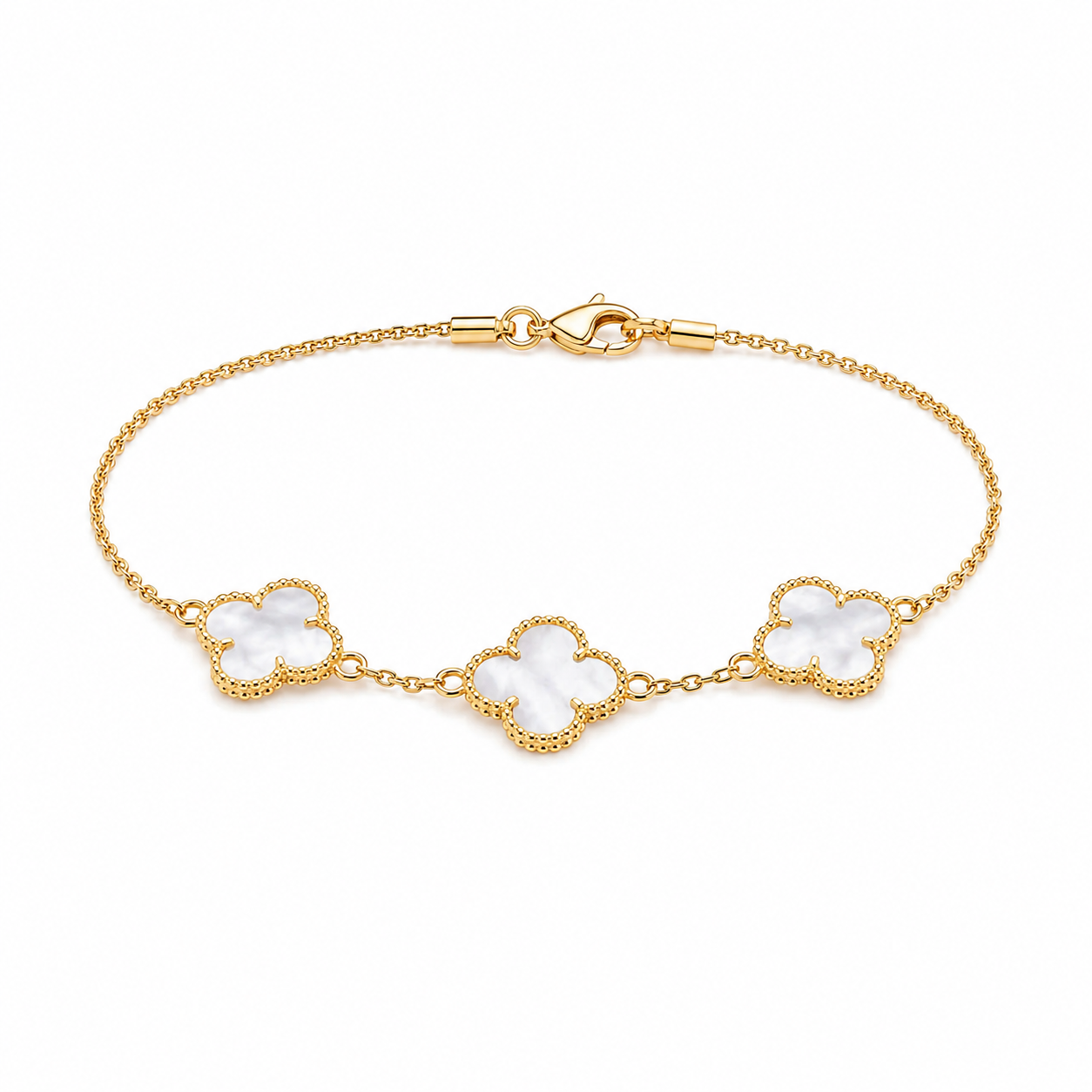 Pulsera Vc Cristal en Oro laminado 18k