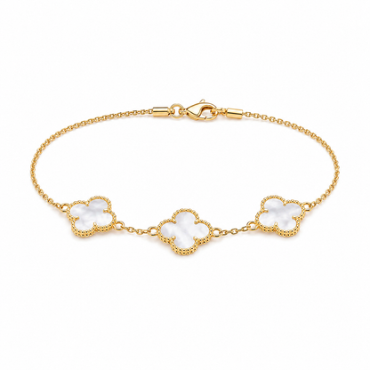 Pulsera Vc Cristal en Oro laminado 18k
