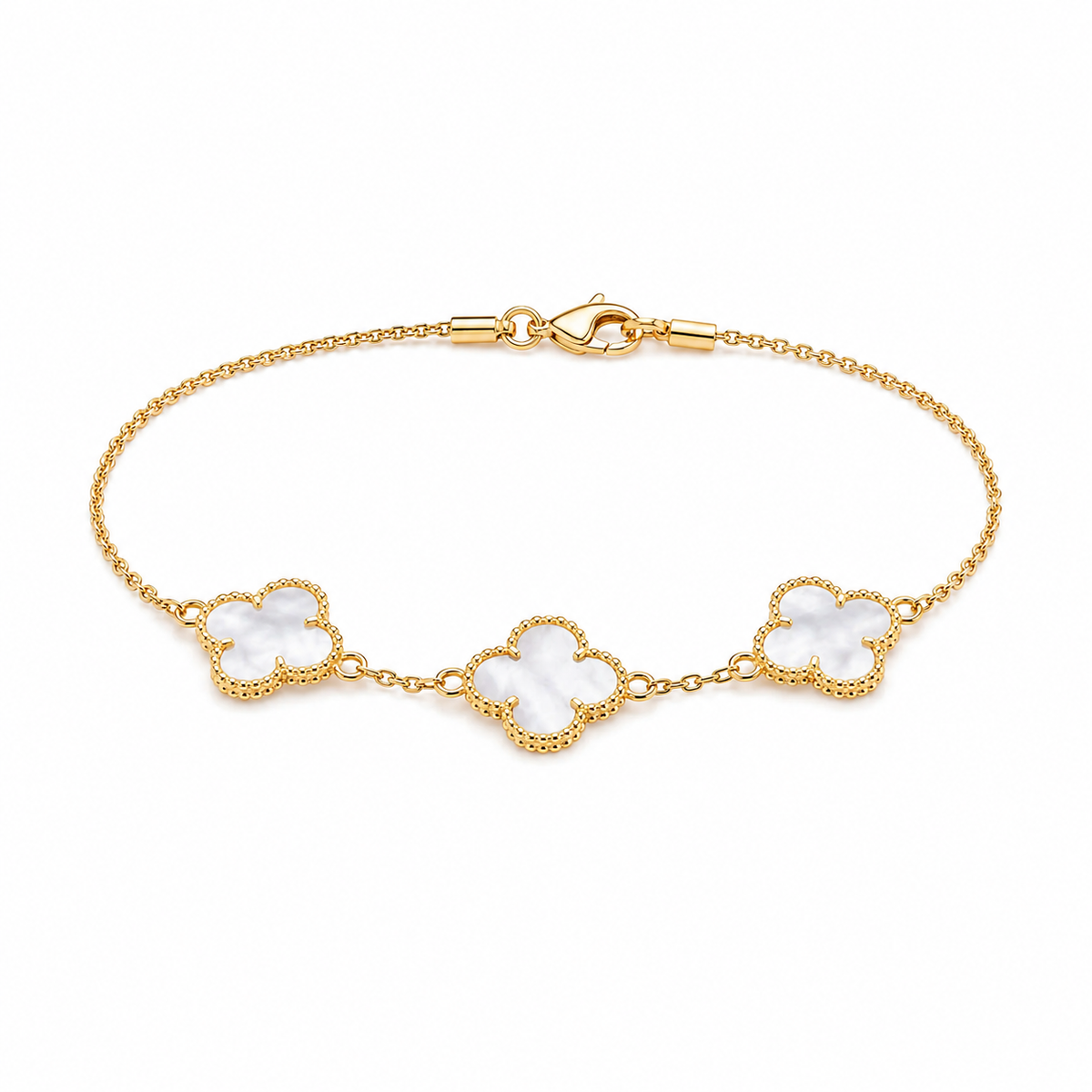 Pulsera Vc Cristal en Oro laminado 18k
